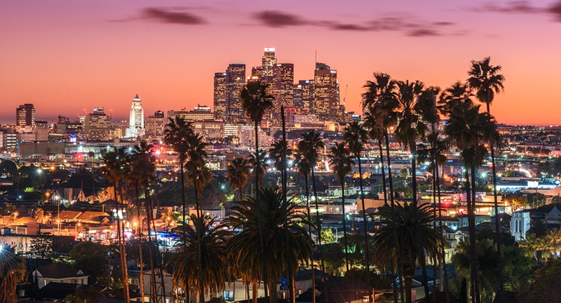 A photo of Los Angeles’ skyline