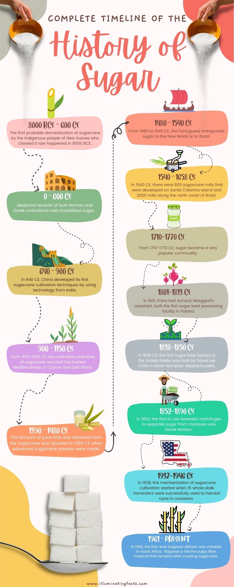 Complete Timeline of the History of Sugar