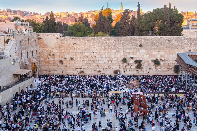 Jews at the Western Wall