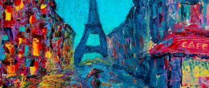Paris Street impressionist painting