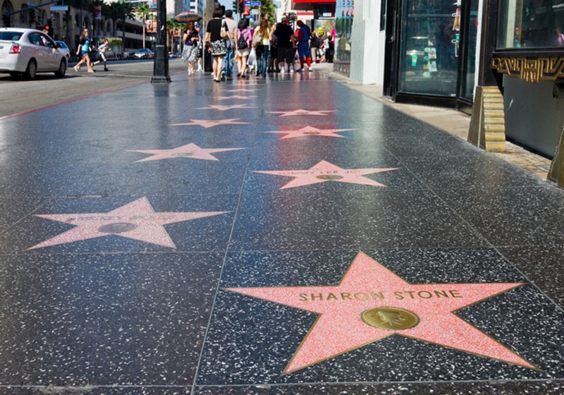 Photo of the Hollywood Walk of Fame