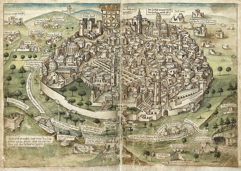 View of Jerusalem by Conrad Grunenberg, 1487