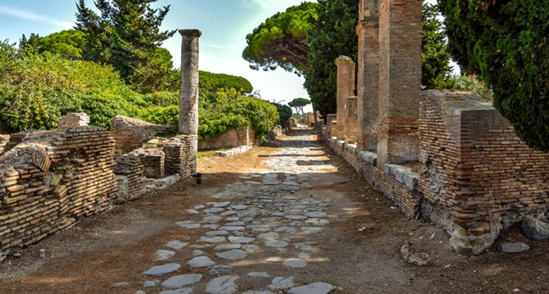 ancient road in Rome
