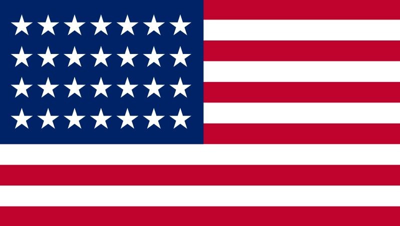 28-star US flag