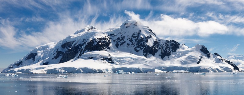 An image of Paradise Bay in Antarctica