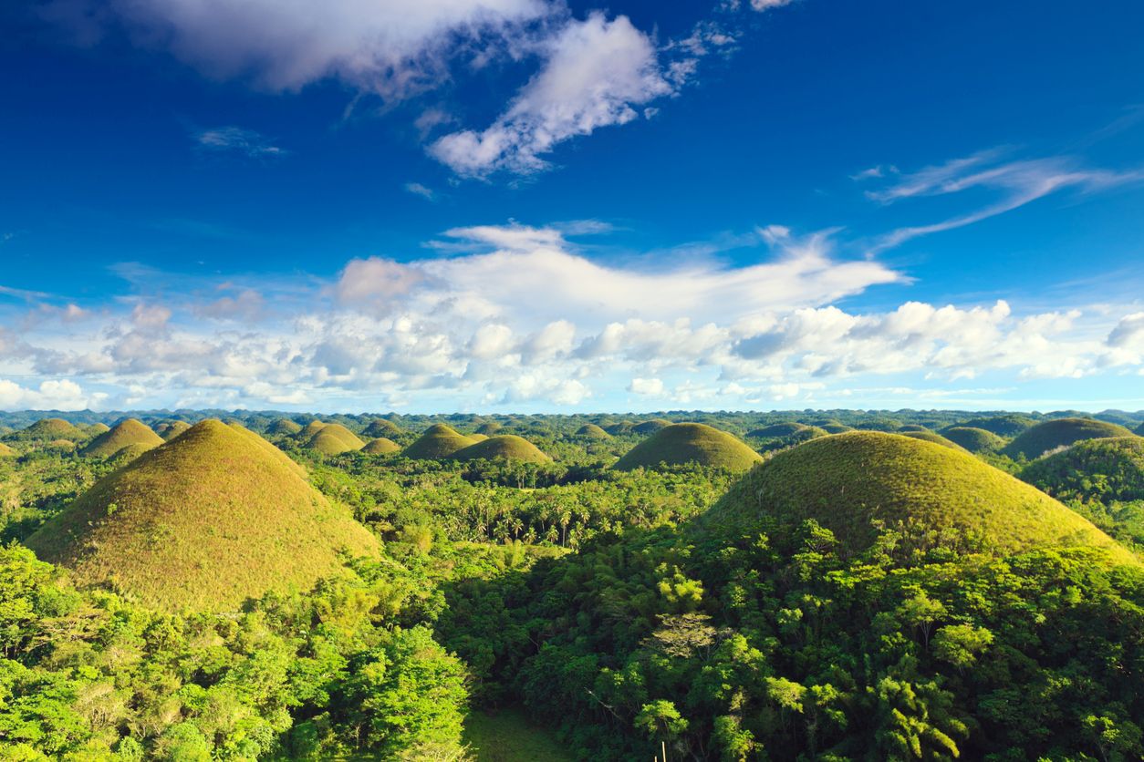 An image of the Chocolate Hills