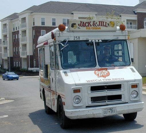 Ice cream truck in Kentlands, Maryland, USA