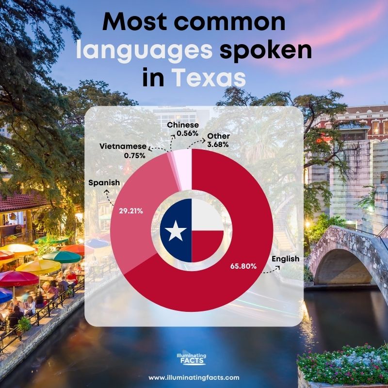 Most common languages spoken in Texas