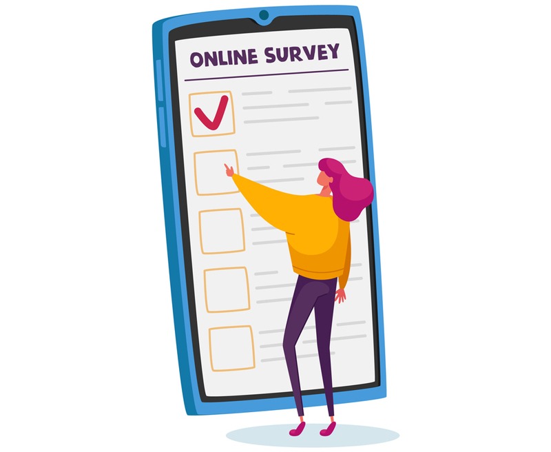 Online surveys can be conducted via emails