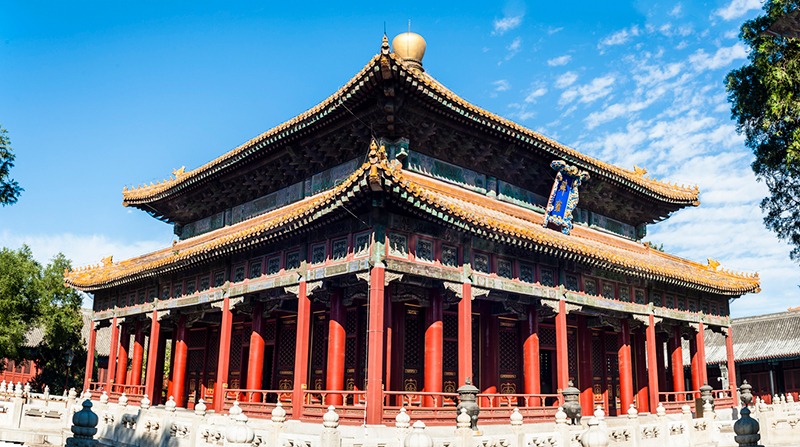 PiYong Hall at the Beijing Imperial College built in the Qing Dynasty