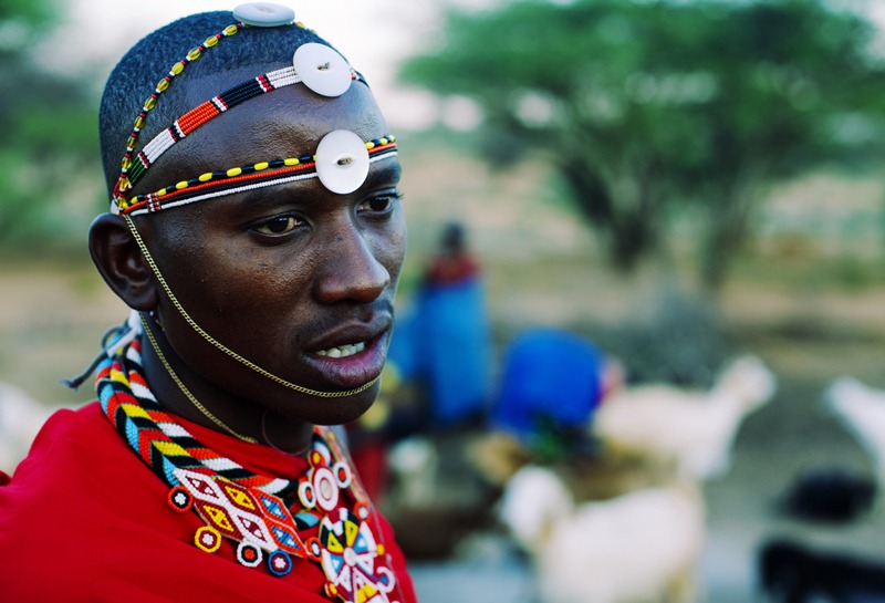 a Samburu warrior