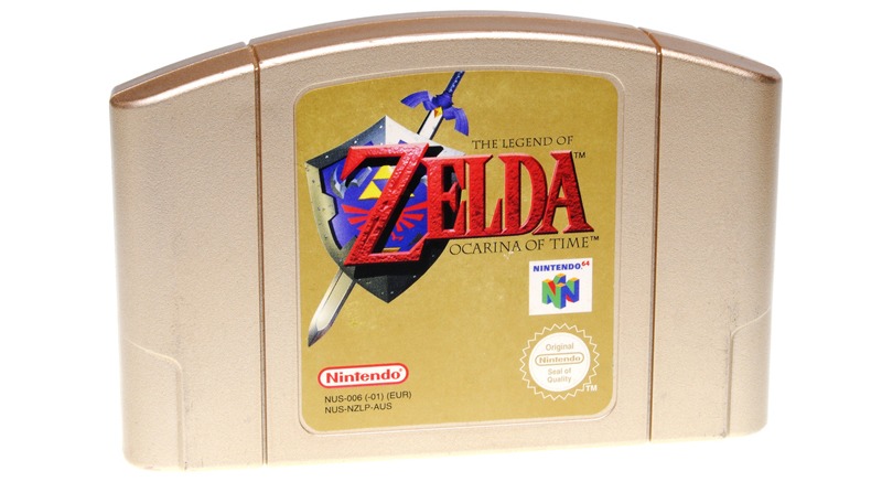 a cartridge of the Legend of Zelda