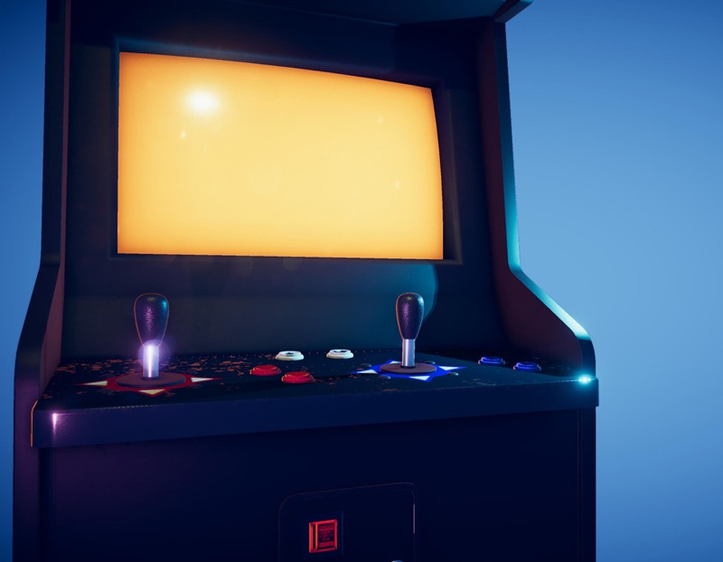 an arcade video game machine
