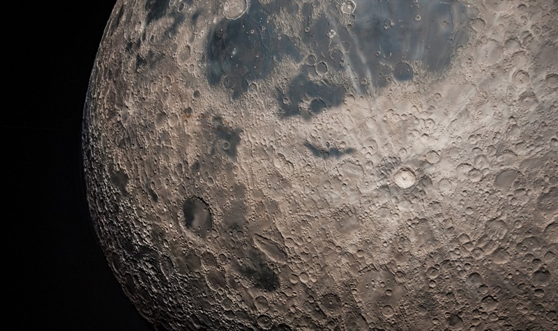 close up of the Moon