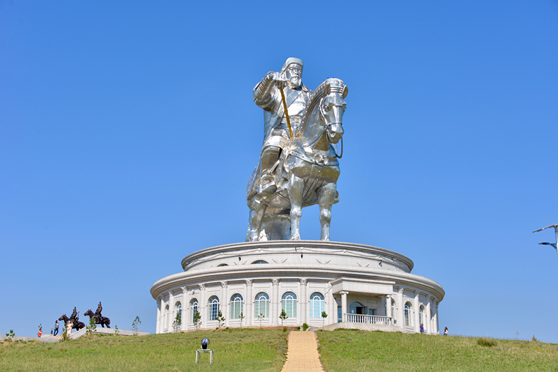 the great Genghis Khan monument in Tov province of mongolia