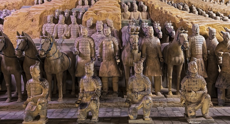 Terra Cotta Warriors, archeological site in Xi’an China