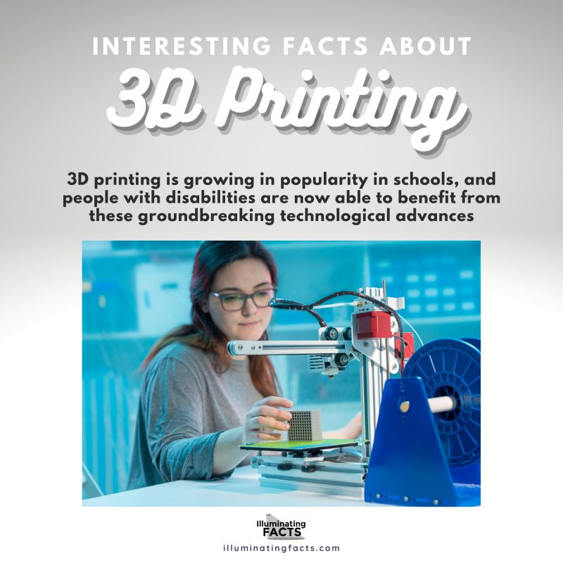 3D printing is growing in popularity in schools, and people with disabilities are now able to benefit from these groundbreaking technological advances