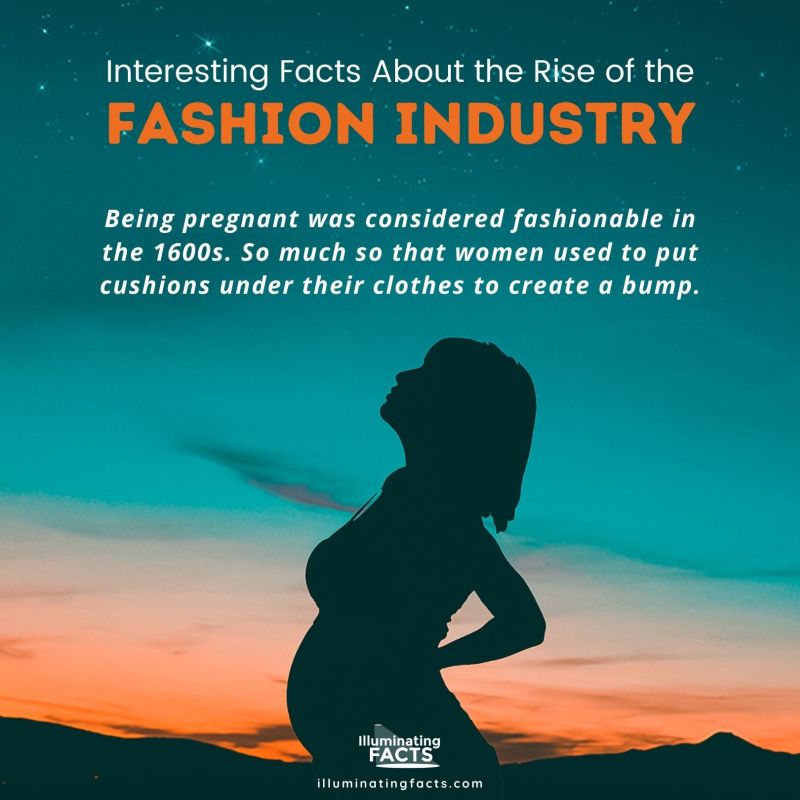 Being pregnant was considered fashionable in the 1600s.