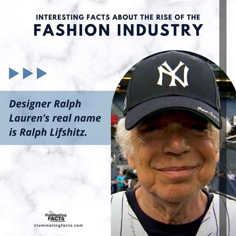 Designer Ralph Lauren’s real name is Ralph Lifshitz