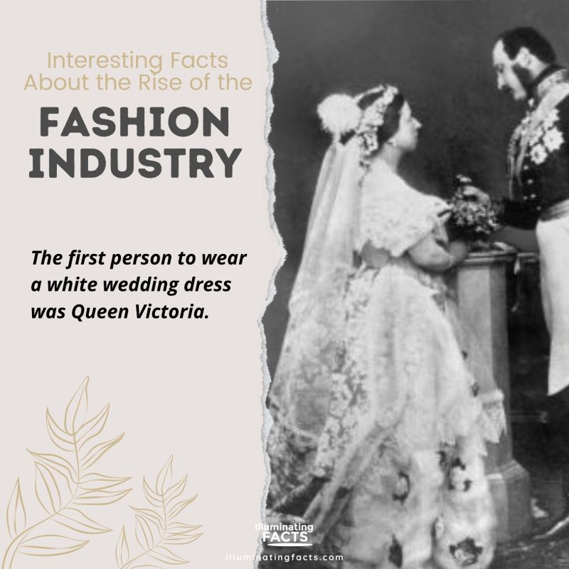 The first person to wear a white wedding dress is Queen Victoria