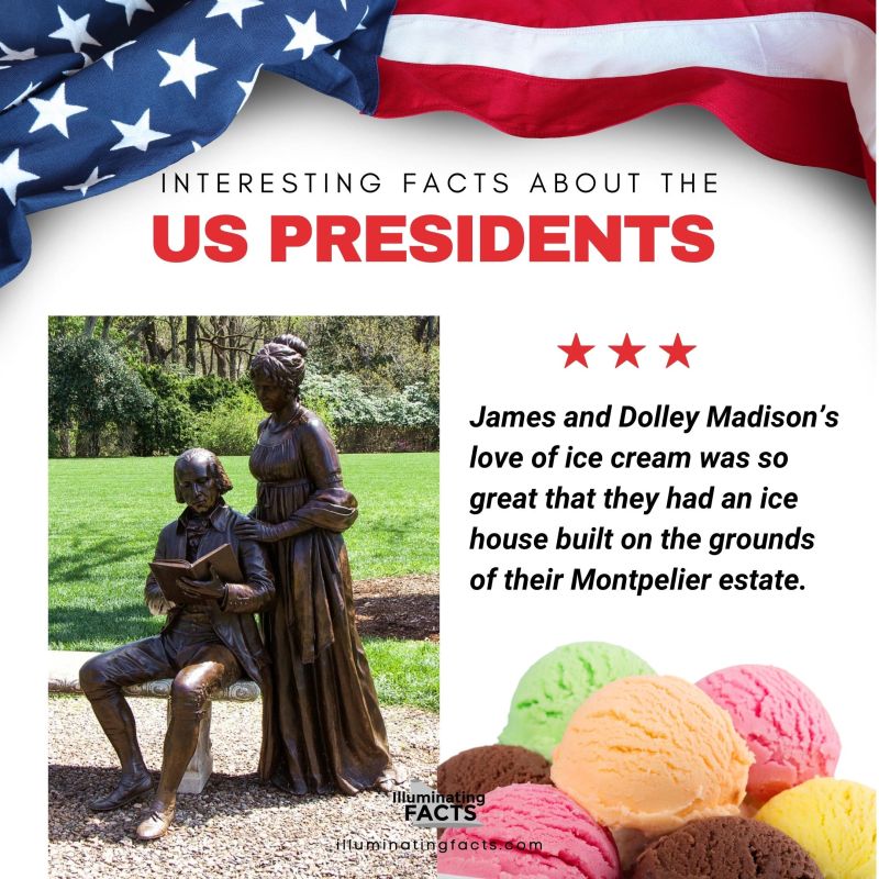 interesting facts about US presidents James and Dolley Madison’s