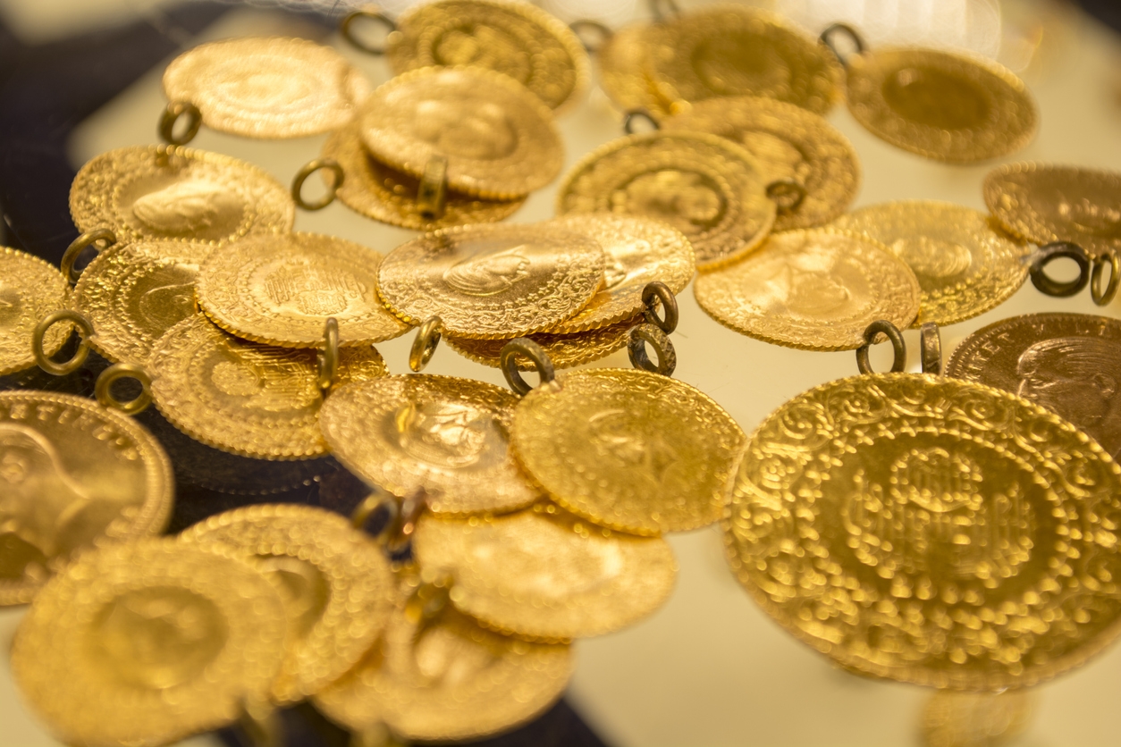1/4 Turkish Gold coin necklace.