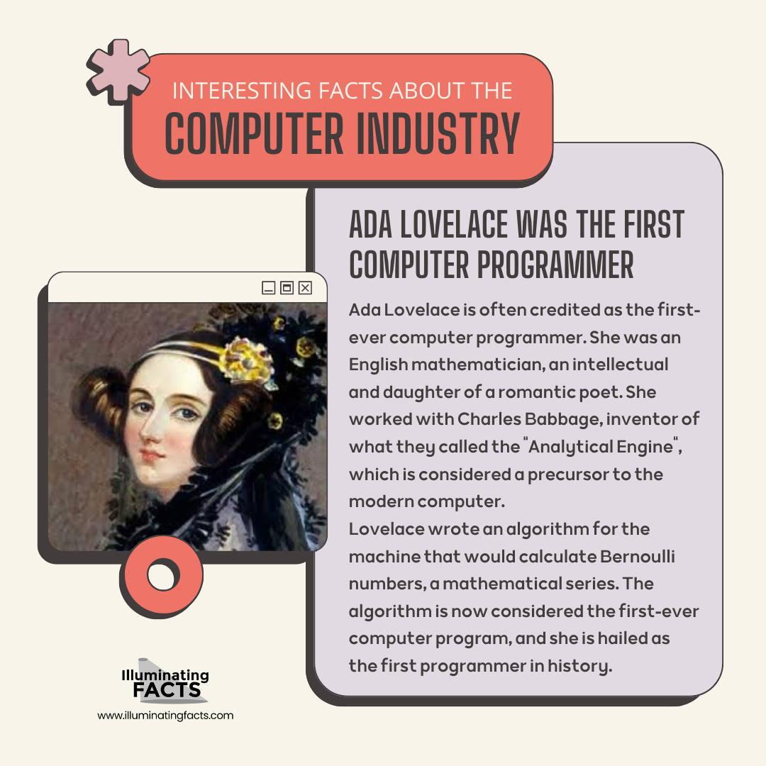 Ada Lovelace Was the First Computer Programmer