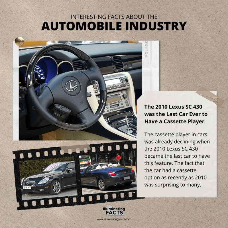 The 2010 Lexus SC 430 was the Last Car Ever to Have a Cassette Player