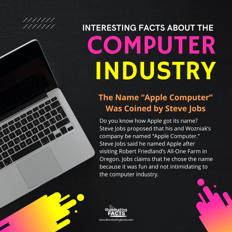 The Name “Apple Computer” Was Coined by Steve Jobs