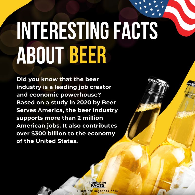 The beer industry plays an important role in the economy of the United States