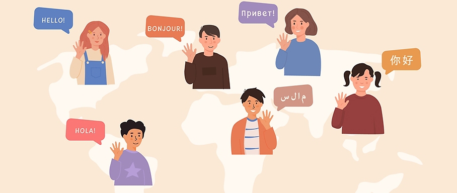illustration-of-people-saying-hello-in-different-languages