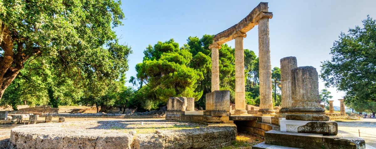 ruins of the ancient site of Olympia
