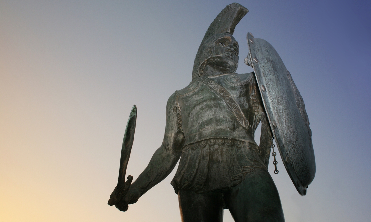 statue of King Leonidas of Sparta