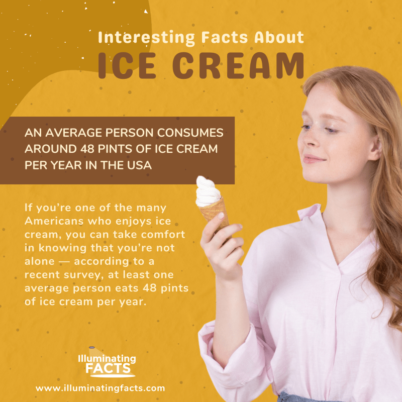 An Average Person Consumes Around 48 Pints of Ice Cream per Year in the USA