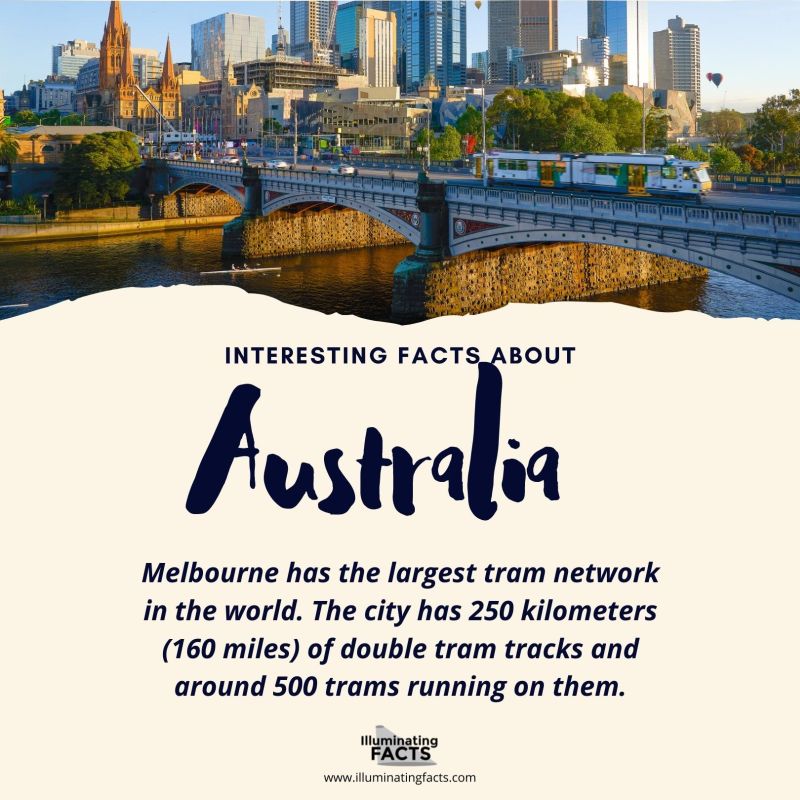 Melbourne is home to the Largest Tram Network in the World