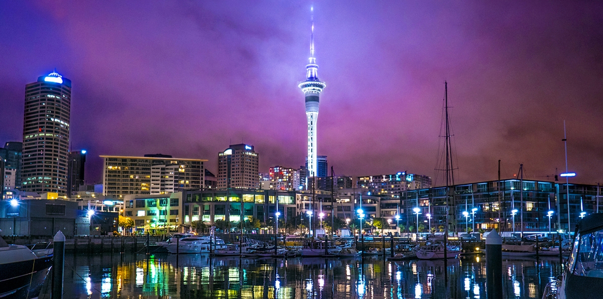 Night View at Sky Tower, Auckland
