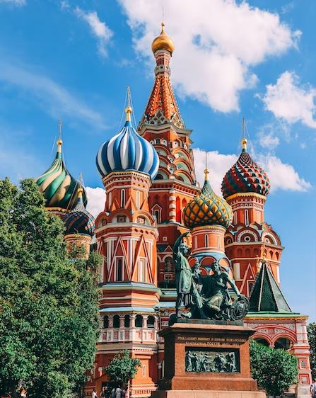 St. Basil’s Cathedral in Moscow, Russia