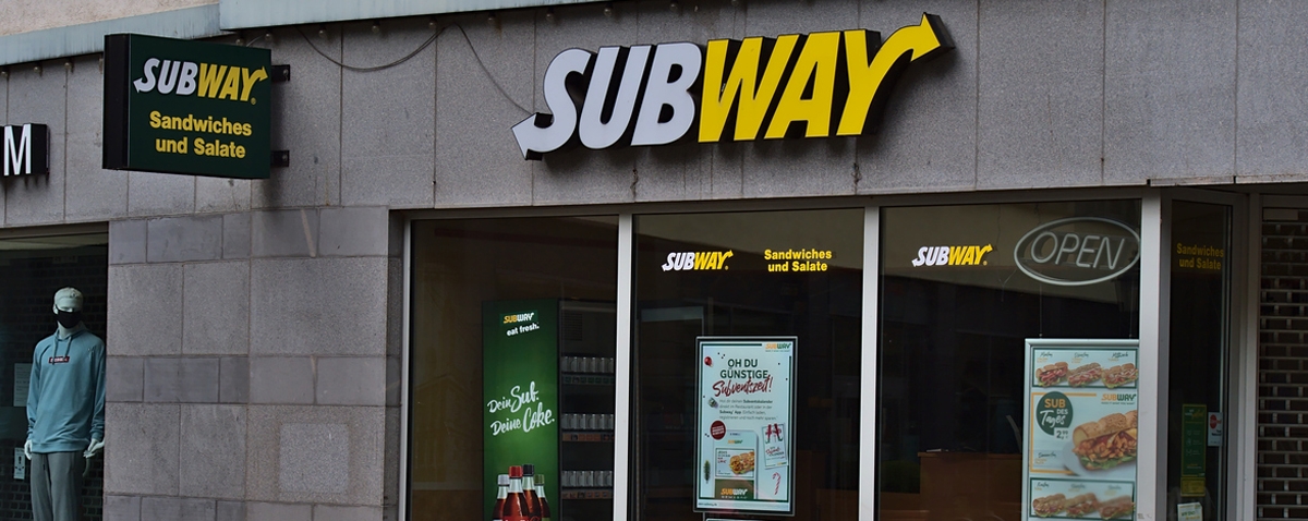 Subway fast-food restaurant branch in Esslingen downtown
