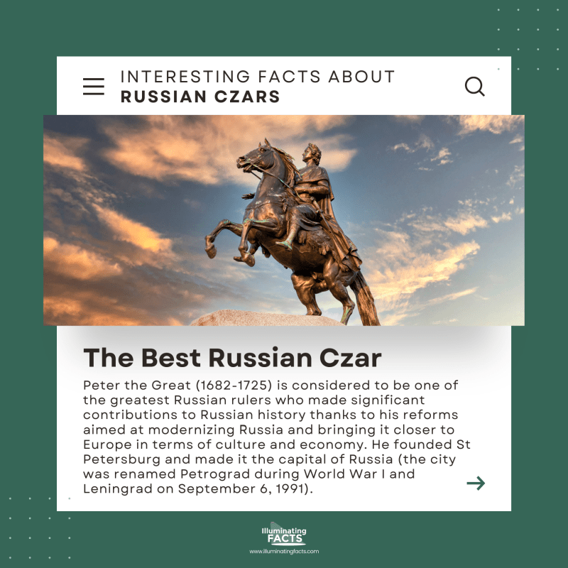 The Best Russian Czar