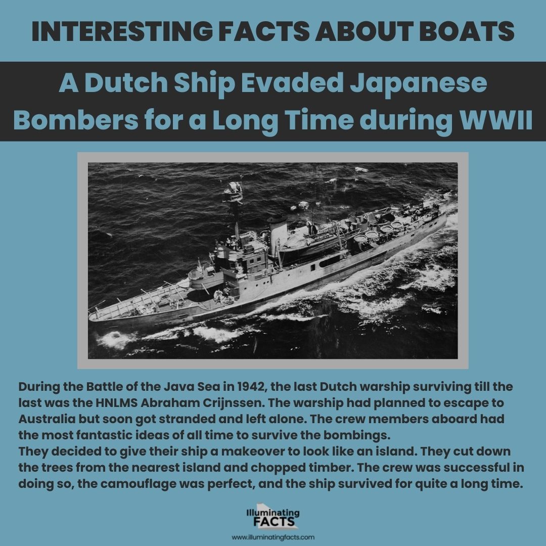 A Dutch Ship Evaded Japanese Bombers for a Long Time during WWII
