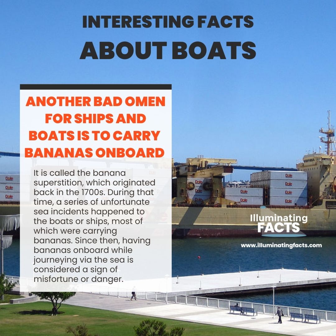 Another Bad Omen for Ships and Boats Is to Carry Bananas Onboard