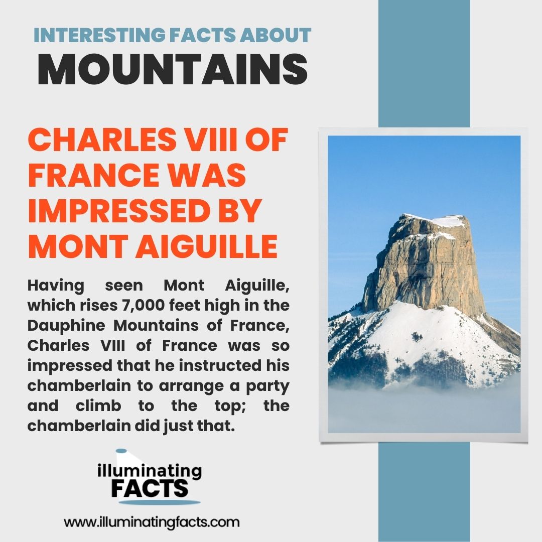 Charles VII of France was impressed by Mont Aiguille
