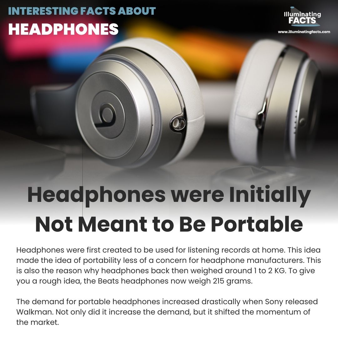 Headphones were Initially Not Meant to Be Portable