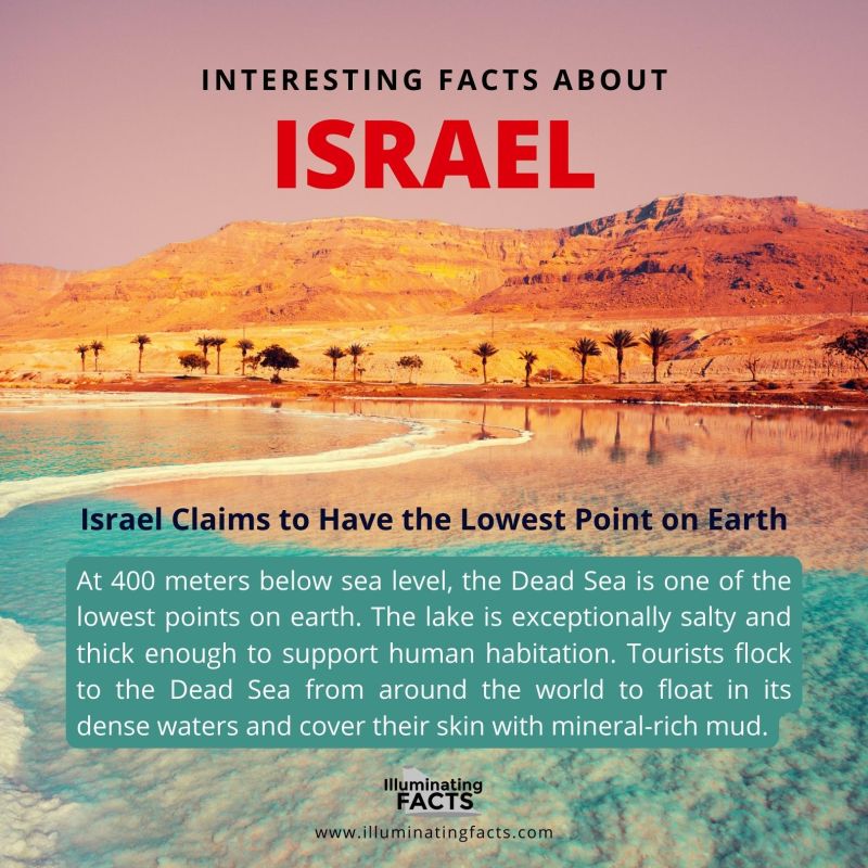 Israel Claims to Have the Lowest Point on Earth