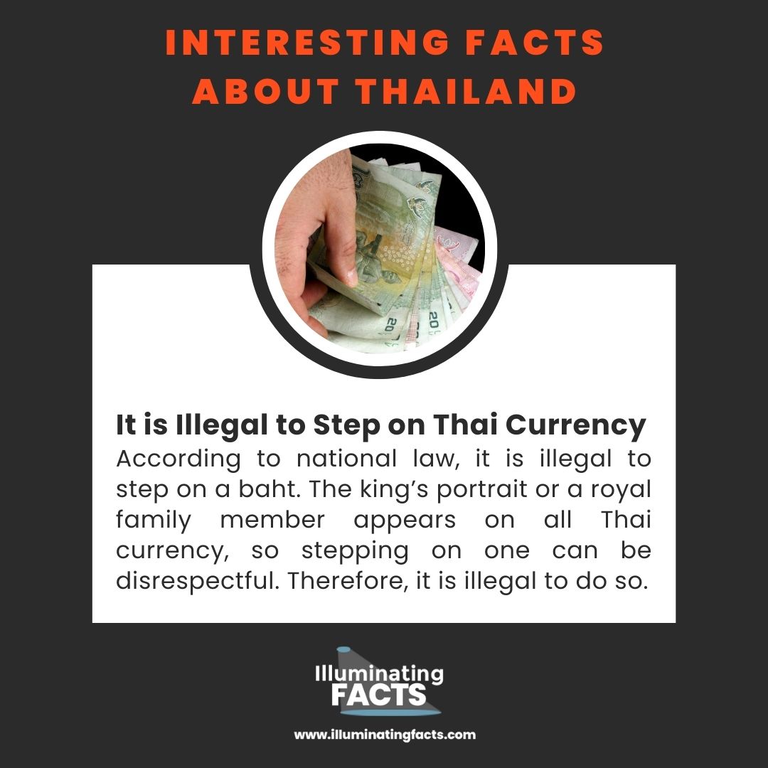 It is Illegal to Step on Thai Currency