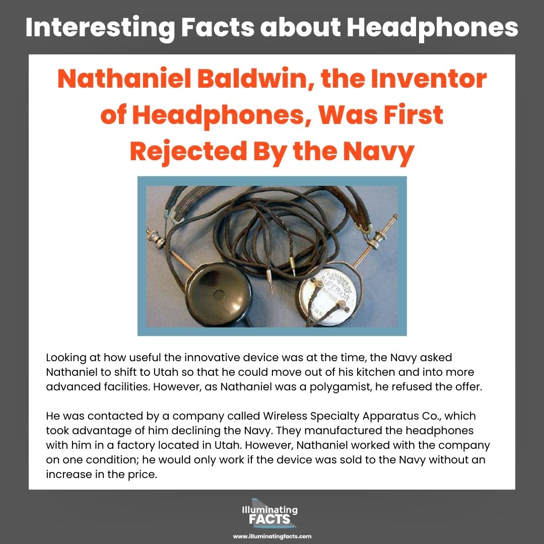Nathaniel Baldwin, the Inventor of Headphones, Was First Rejected By the Navy