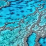 Seascape of Great Barrier Reef in Queensland, Australia