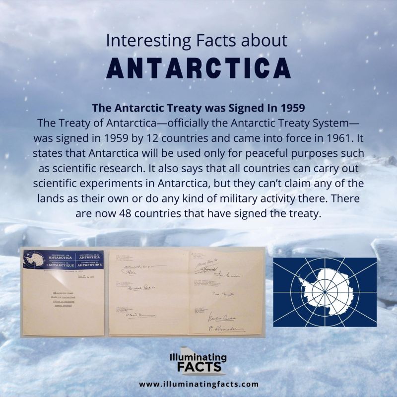 The Antarctic Treaty was Signed In 1959