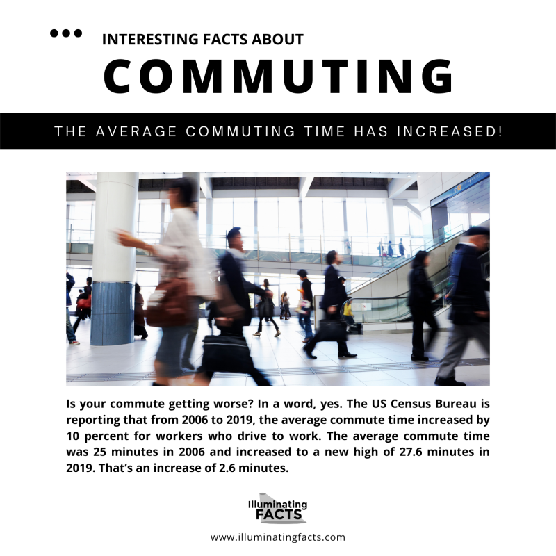 The Average Commuting Time Has Increased!