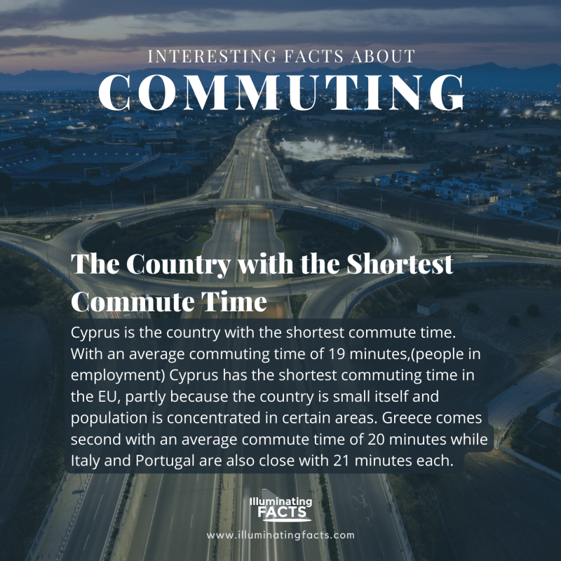 The Country with the Shortest Commute Time